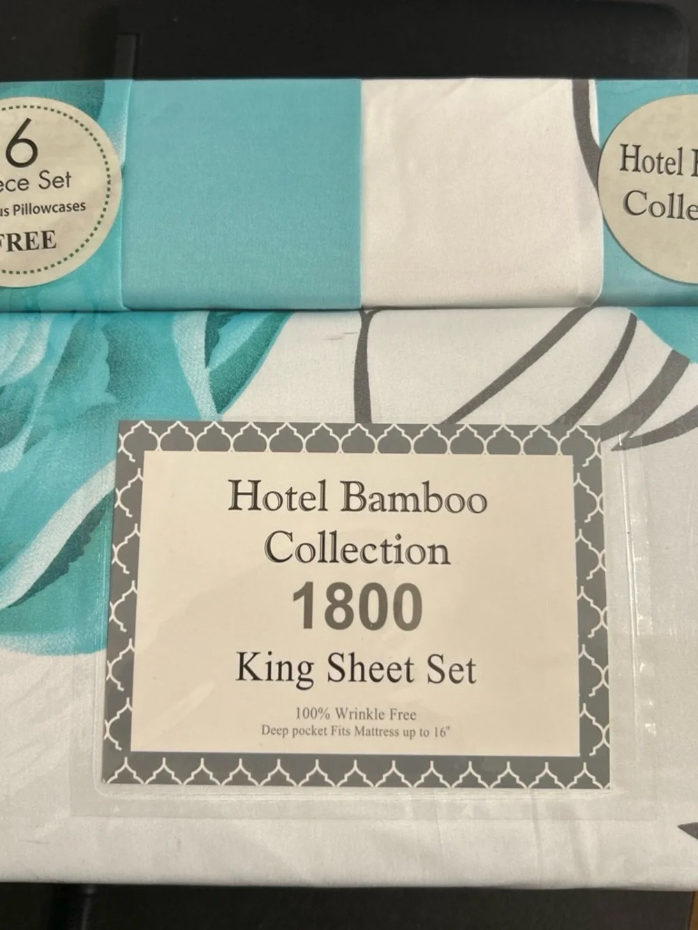 Hotel Bamboo Collection King Sheet Set in Teal